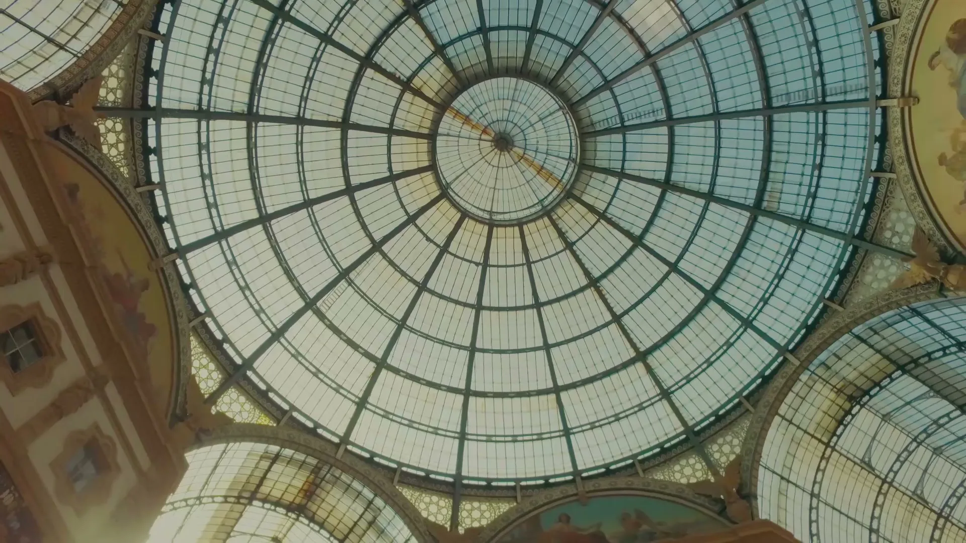 The dome of the Galleria Vittorio Emanuele II in Milan
